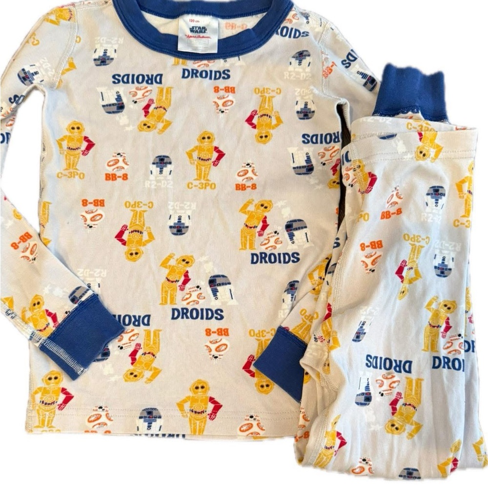 Hanna andersson 120 6-7 Star Wars droid pajamas